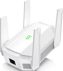 KOCTIC AX3000 WIFI 6 EXTENDER, DUAL BAND WIFI EXTENDER SIGNAL BOOSTER - WHITE - Like New