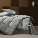 AIRLUCK FEATHER DOWN COMFORTER,COVER , MEDIUM WARMTH QUEEN, 90"X90",GREY -10 set - Like New