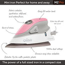 Oliso M2 Pro Mini Project Steam Iron Solemate 1000 Watt Dual Voltage - PINK Like New