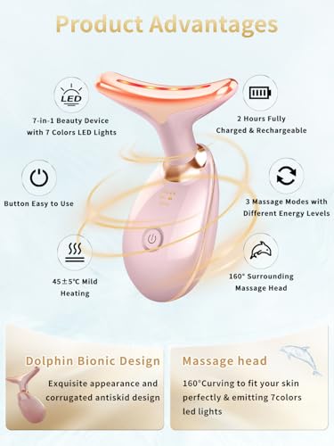 YOLOPIM FACIAL BEAUTY DEVICE MULTIFUNCTIONAL FACIAL SKIN CARE - GLOSSY PINK - Like New