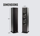 Polk Audio T50 150 Watt Home Theater Floor Standing Speaker (Single) - BLACK - Like New