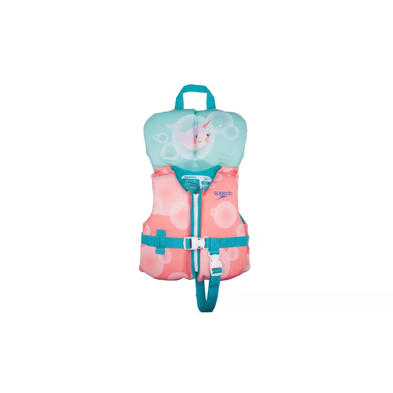 SPEEDO INFANT LIFE VEST - TEAL/CORAL - Like New