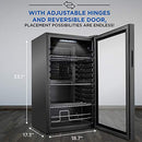 IVATION 126 CAN BEVERAGE REFRIGERATOR | FREESTANDING ULTRA COOL MINI - BLACK - Like New