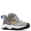 NEW BALANCE KIDS' RAVE RUN V2 HOOK AND LOOP - SIZE YOUTH 3 - Rain Cloud/Apricot - Like New