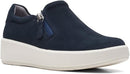 CLARKS WOMEN'S LAYTON STEP SNEAKER - SIZE: WOMEN 7 - NAVY - Like New