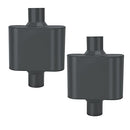 BLACKHORSE-RACING PAIR OF SINGLE CHAMBER PERFORMANCE RACE CHAMBERED MUFFLER - Like New