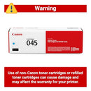 Canon Genuine Toner Cartridge 045 for LBP612Cdw, MF632Cdw, MF634Cdw - Cyan - Like New