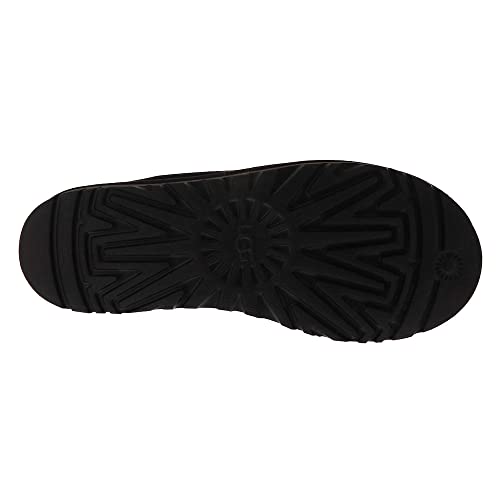 UGG MEN'S TASMAN GRAPHIC SHADOW SLIPPER MEN SIZE 9 - BLACK - Like New