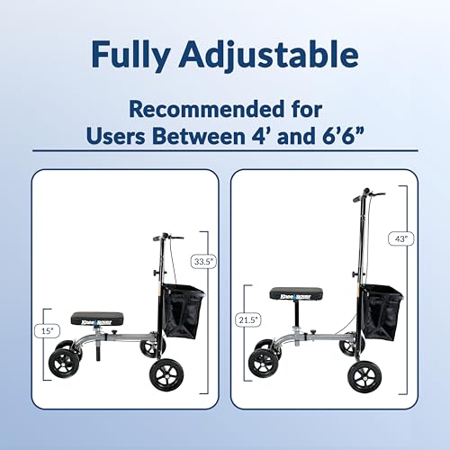 KneeRover ULTRA Knee Walker Lightweight Economy Steerable Knee Scooter - Like New