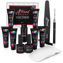 Astound Beauty Poly Nail Gel Kit with UV Lamp, Slip Solution and Glitter - Brand New