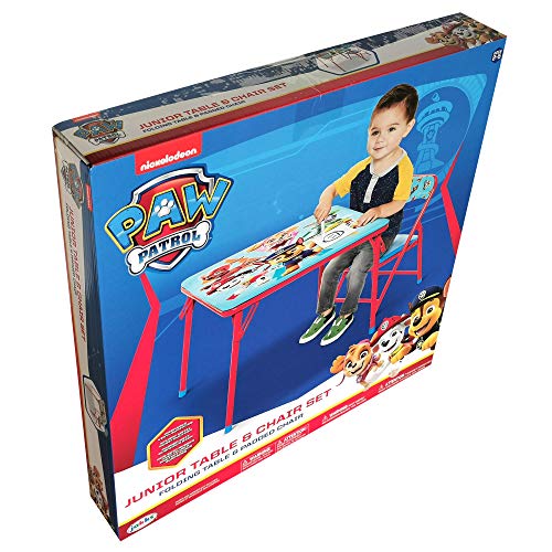 JAKKS PACIFIC PAW PATROL TABLE AND CHAIR FURNITURE SET FOR KIDS - RED/BLUE - Like New