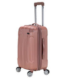 ROCKLAND LONDON HARDSIDE SPINNER WHEEL LUGGAGE CARRY-ON 20-INCH - ROSEGOLD - Brand New