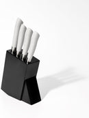 Dura Living Eco-Cut Kitchen Knife Block Set 5-Piece Knife Set DLC18059 - GRAY - Like New
