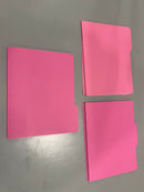 OFFICE DEPOT 2-TONE FILE FOLDERS, 1/3 CUT, LETTER SIZE, PACK OF 24 - PINK - Like New