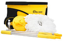 SIMPLI-MAGIC DELUXE STAINLESS STEEL ROLLING SPIN MOP SYSTEM - YELLOW/BLACK - Like New