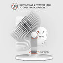 Sharper Image REFRESH 06 Whole Room Swivel Fan White FA1-0196-43 Like New