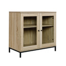 SAUDER 420035 NORTH AVENUE DISPLAY CABINET FOR TVS UP TO 32" CHARTER OAK - BROWN - Like New