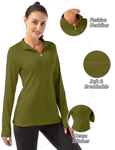 Fkeep Women's Long Sleeve Polo Shirt UPF 50 Sun Protection Mustard Yellow S - Brand New