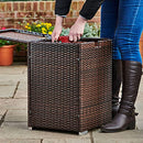 Teamson Home Outdoor Fire Pit Gas Bottle Tank Cover Fire Pit Gas Storage Holder - Brand New