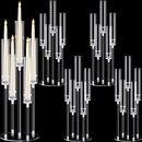 BARYDAT 4PCS ACRYLIC CANDELABRA CENTERPIECES CLEAR CANDLE HOLDER - CLEAR - Like New