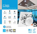 Recessed Lights LED Square Edges Lights 10W (60W) 4000K 630LM 1 Pack White - Like New