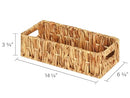 STORAGEWORKS SMALL BACK OF TOILET BASKET - NATURAL WATER HYACINTH - STYLE D - Brand New