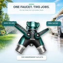 2WAYZ- HOSE SPLITTER, 2 WAY HEAVY DUTY, GARDEN HOSE SPLITTER, FAUCET SPLITTER - Like New