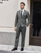 COOFANDY Men's 2 Piece Wedding Suit Slim Fit Dress Suits - Size XXLarge - Gray - Brand New