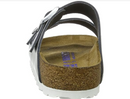 BIRKENSTOCK ARIZONA NL SFB - SIZE: WOMEN 10 - METALLIC SILVER - Like New