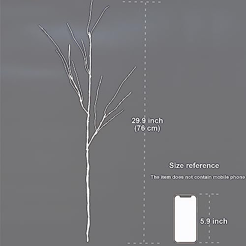 VANTREE 10 PCS ARTIFICIAL BRANCHES CURLY WILLOW BRANCHES OLIVE BRANCHES - WHITE - Brand New