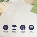 Best Price Mattress Full Mattress 6" Bed-In-A-Box Tea Memory Foam White - Brand New