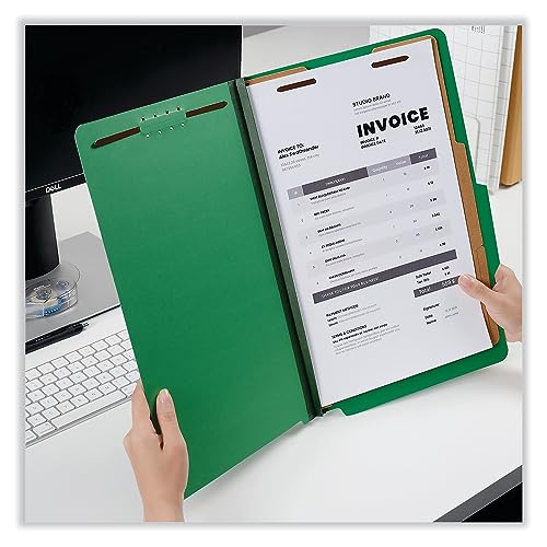 UNIVERSAL PRESSBOARD CLASSIFICATION FOLDERS, 10/BOX - GREEN - Brand Ne ...