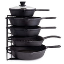 CUISINEL HEAVY DUTY POTS AND PANS ORGANIZER RACK 12.2" TALL 5 TIER - BLACK - Brand New