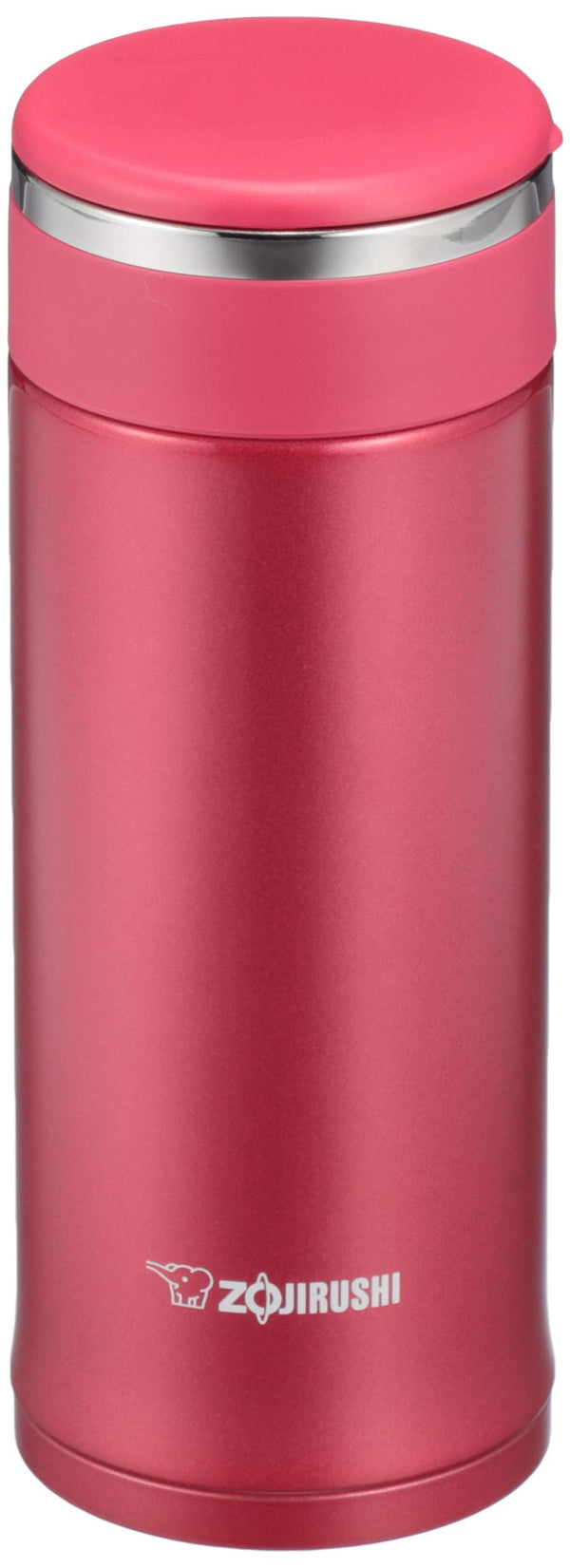 ZOJIRUSHI SM-JE36-RC WATER BOTTLE, 12.2 FL OZ (0.36 L) - CLEAR RED - Brand New