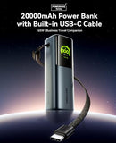 VENTION POWERHIVE LAPTOP POWER BANK 165W 20000MAH BUILT-IN EXTRA CABLES - GRAY - Like New