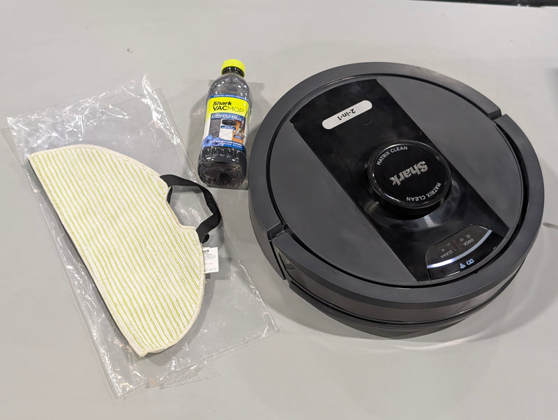 SHARK MATRIX 2-IN-1 ROBOT VACUUM & MOP WITH HOME MAPPING - GRAY/GLOSS BLACK - Like New