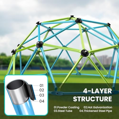 Easyego Climbing Dome, 10FT Jungle Gym with Swing for Kids 3 to 10 Outdoor - Like New