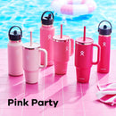 HYDRO FLASK 40 OZ WIDE FLEX STRAW CAP SURF - CAMELLIA - Brand New