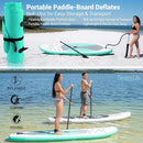 SereneLife Thunderwave Inflatable Paddle Board With Carry Bag SLSUPB20 - Olive Like New