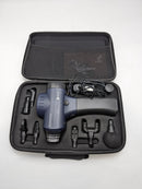 LIFEPRO LPSNC Sonic Handheld Percussion Massage Gun - 5 Speeds - 8 Heads - BLUE Like New