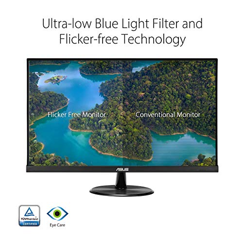 ASUS VP279HE 27” MONITOR 1080P FULL HD 75HZ IPS ADAPTIVE-SYNC/ FREESYNC - BLACK - Like New