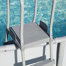 Bestway 52" Steel Pool Ladder No-Slip Steps B0B7847QGW - Gray - Brand New