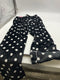 FASHION EXTRA SOFT PAJAMAS PANTS - SIZE: WOMEN S - BLACK WITH WHITE POLKA DOTS - Brand New