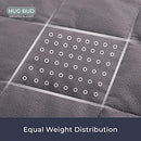 Hug Bud Weighted Blanket - 90" X 90" - 30-lbs - No Cover Required - Like New