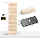 A11N LARGE TUMBLE TOWER GAME, 54 BLOCKS - WOOD - Like New