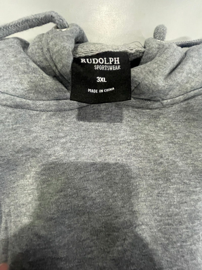 RUDOLPH WOMEN'S FLEECE LINED PULLOVER HOODIE - SIZE: WOMEN 3XL - HEATHER GRAY - Brand New