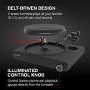 VICTROLA STREAM ONYX TURNTABLE - 33-1/3 & 45 RPM VINYL RECORD PLAYER - Brand New