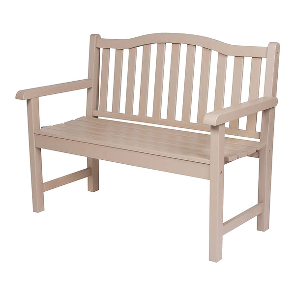 SHINE COMPANY 4212 22-IN W X 36-IN H GRAY STONE CEDAR GARDEN BENCH - Like New