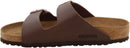 BIRKENSTOCK ARIZONA UNISEX SANDALS - MEN 11 WOMEN 13 - DARK BROWN BIRKO-FLOR - Like New
