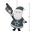 HALLMARK CHRISTMAS ORNAMENT NFL DALLAS COWBOYS SANTA FAN ORNAMENT 10SL2581 - Like New